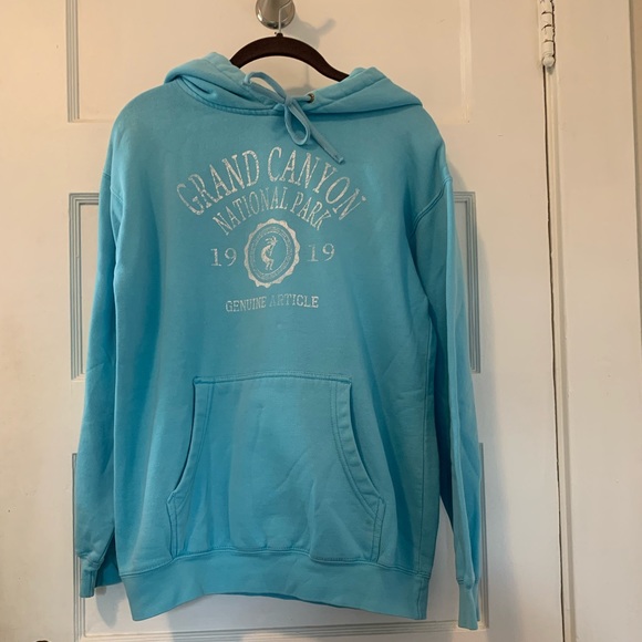 Grand Canyon National Park Hoodie Sweatshirt Light Blue Size Small - Picture 5 of 16